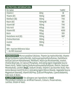Natures Aid - Vitamin B Komplet 100 Mega Potency Time Release - 60 Tabletter