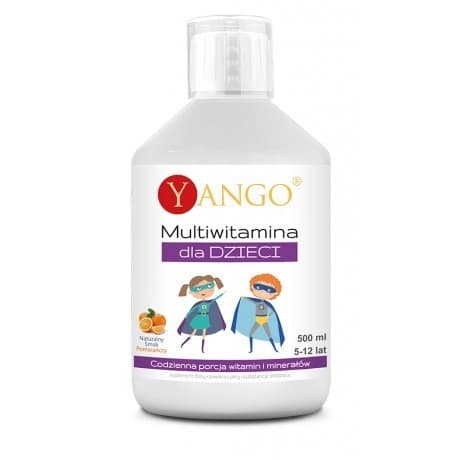 Yango - Children's Multivitamin - 500ml – Yango förpackning