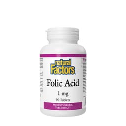 Natural Factors - Folic Acid - 90 Tabs