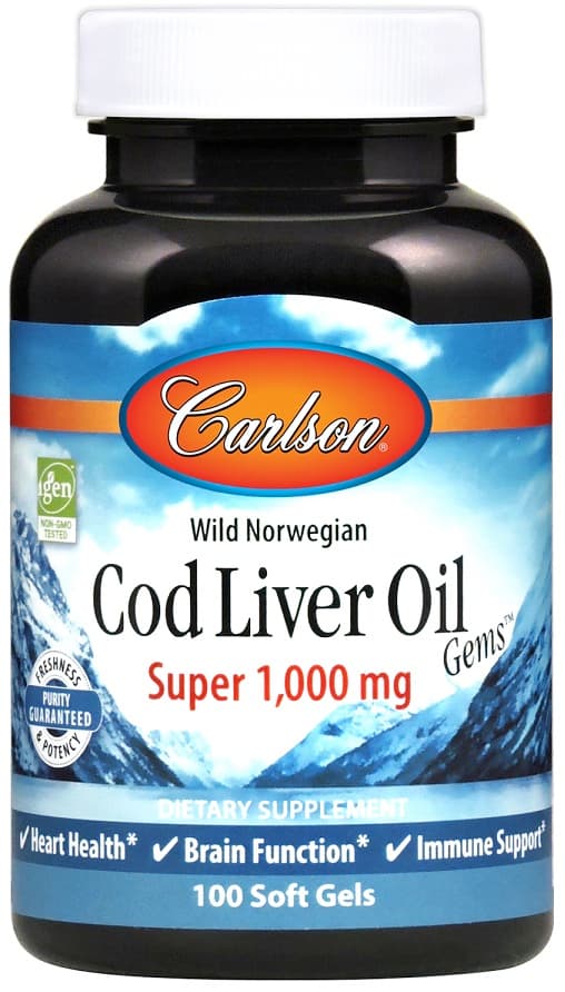 Carlson Labs Wild Norwegian Cod Liver Oil Gems