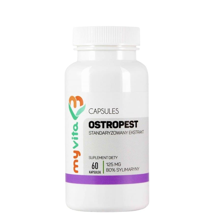 MyVita - Milk Thistle Extract 80% Silymarin 125mg – MyVita förpackning