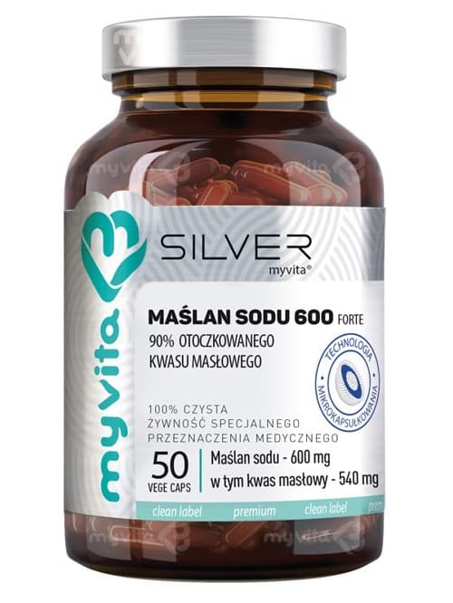MyVita - Sodium Butyrate Forte 600mg – MyVita förpackning
