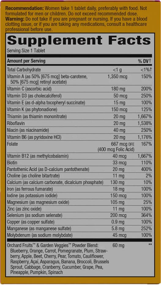 Nature'S Way - Alive! Women'S Ultra Multivitamin - 60 Tabs