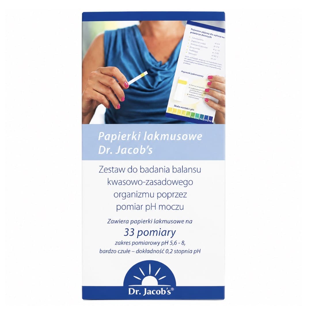 Dr. Jacob's - Lakmuspapir - 33 målinger (33 målinger) – Dr. Jacob's emballage