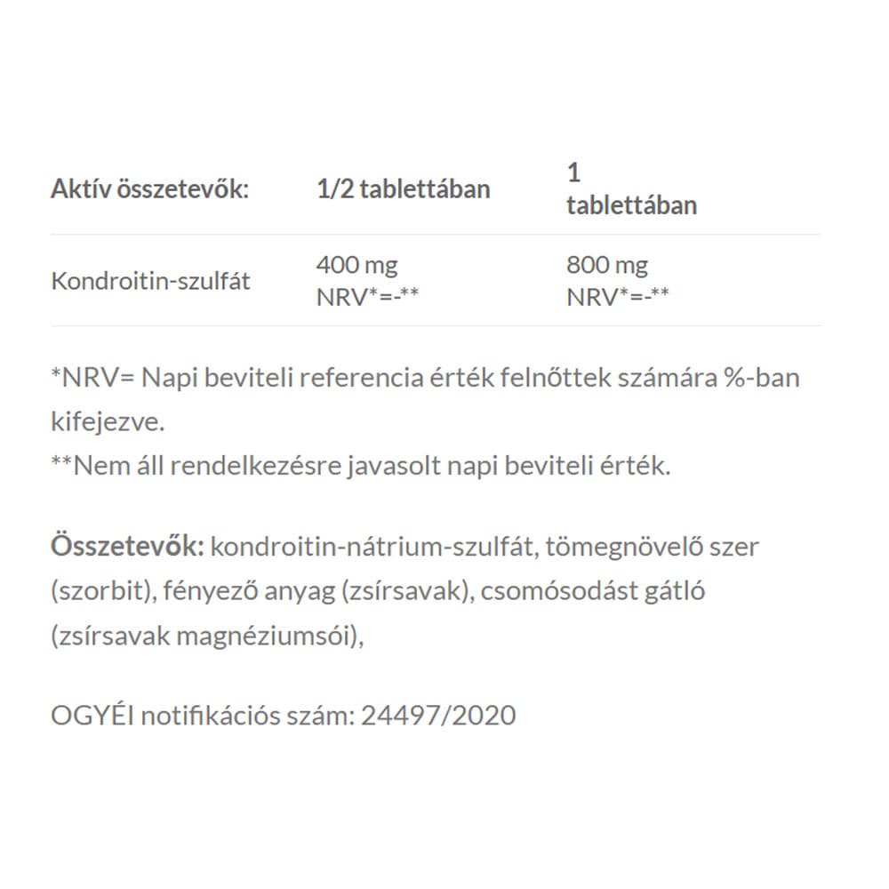 Jutavit - Chondroitin Sulphate - 60 Tabs