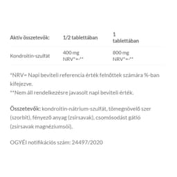 Jutavit - Chondroitin Sulphate - 60 Tabs