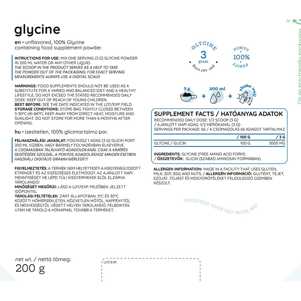 Nutriversum - Glycine - 200g / 66 Servings