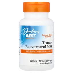 Doctor's Best - Trans-Resveratrol 600 - 60 Vcaps