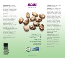 NOW Foods - Organic Castor Oil - 237ml