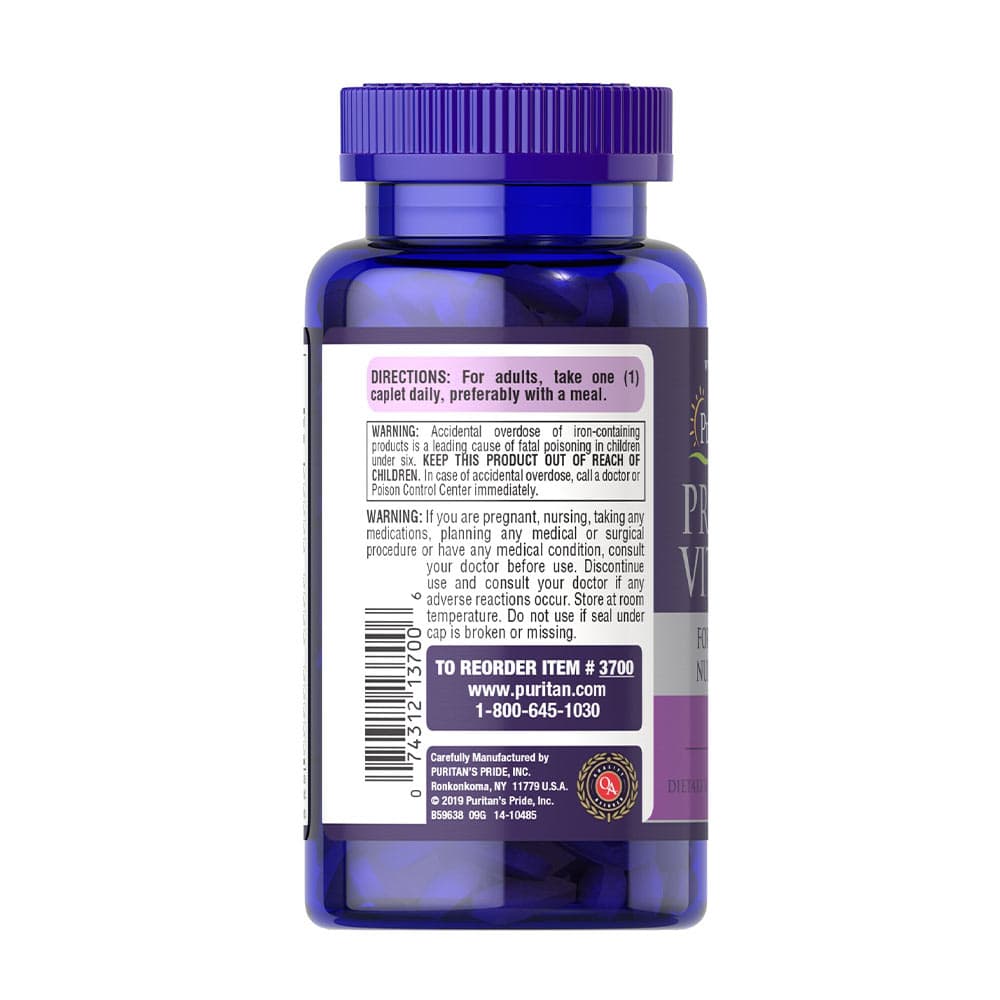 Puritan's Pride - Prenatal Vitamins - 100 Caplets