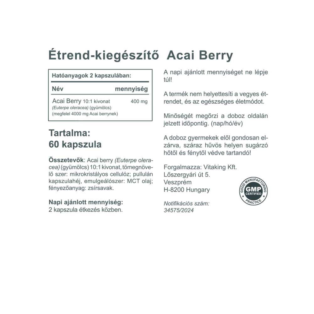 Vitaking - Acai Bær - 60 Kapsler