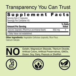 Nature'S Answer - Cascara Sagrada Bark - 90 Vcaps