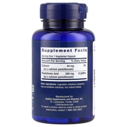 Life Extension - Pantothenic Acid - 100 Vcaps