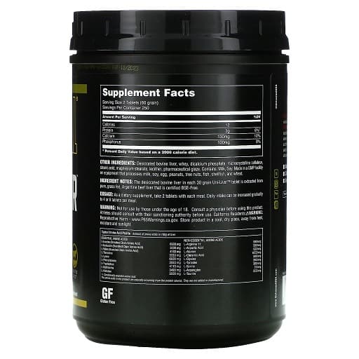 Universal Nutrition - Uni-Liver - 250 tabletter