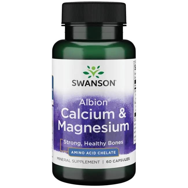 Swanson - Albion Calcium & Magnesium - 60 Caps – Swanson förpackning