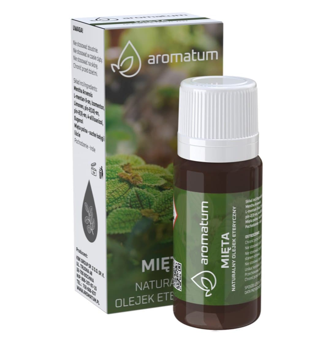 Aromatum - Mint Essential Oil - 12 ml – Aromatum förpackning