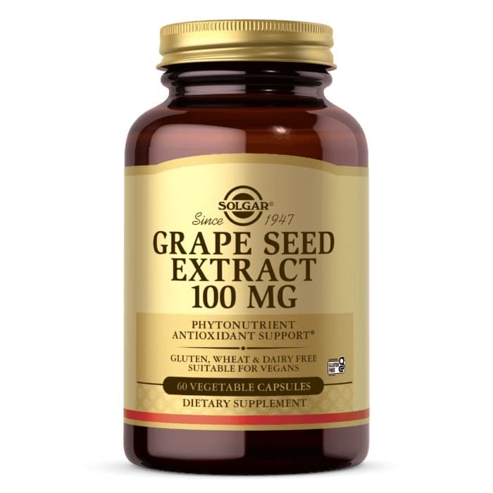 Solgar - Grape Seed Extract - 60 Vegetable Caps – Solgar förpackning
