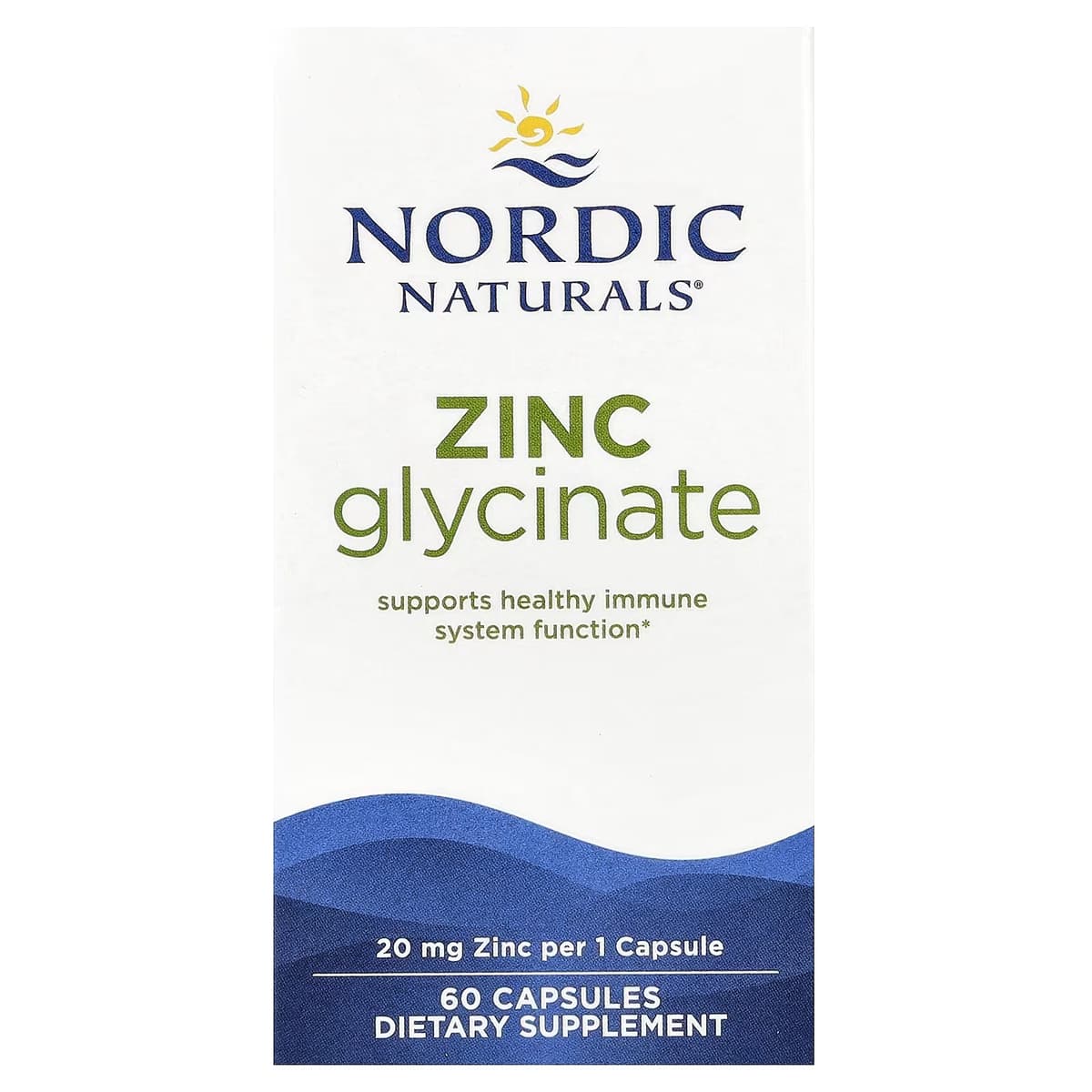 Nordic Naturals - Zinkglycinat - 60 kapsler