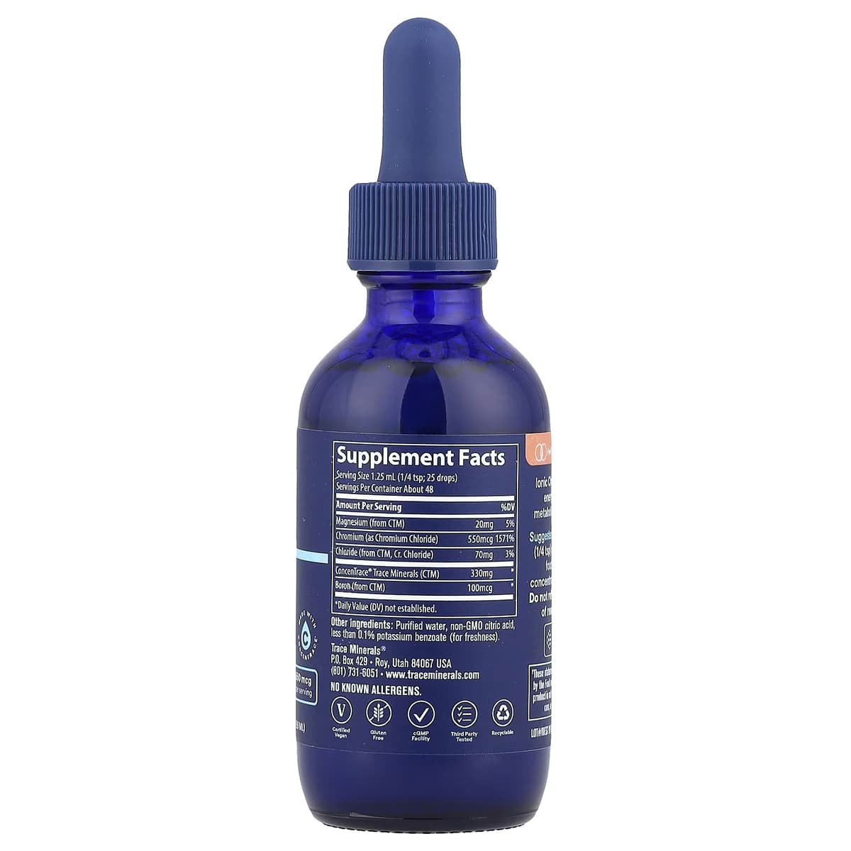 Trace Minerals Liquid Ionic Chromium 550mcg - 59ml