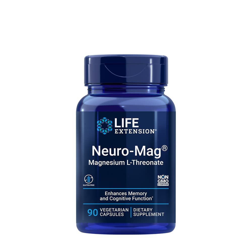Life Extension - Neuro-Mag Magnesium L-Threonate - 90 Vcaps – Life Extension förpackning