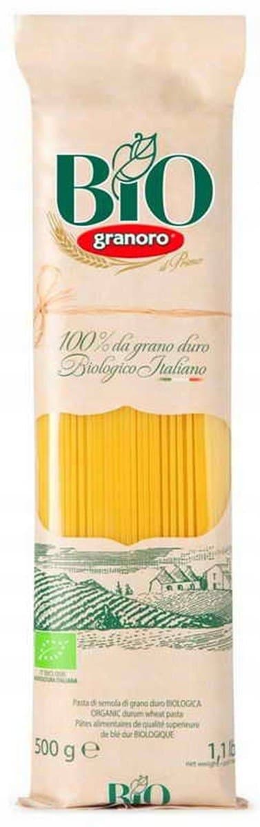 Granoro - Makaron spaghetti BIO 500 g – Granoro förpackning