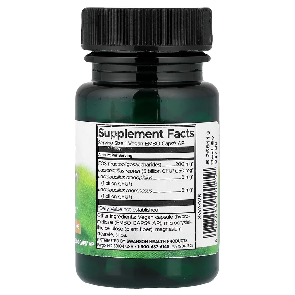 Swanson - L. Reuteri Plus - 30 Vcaps