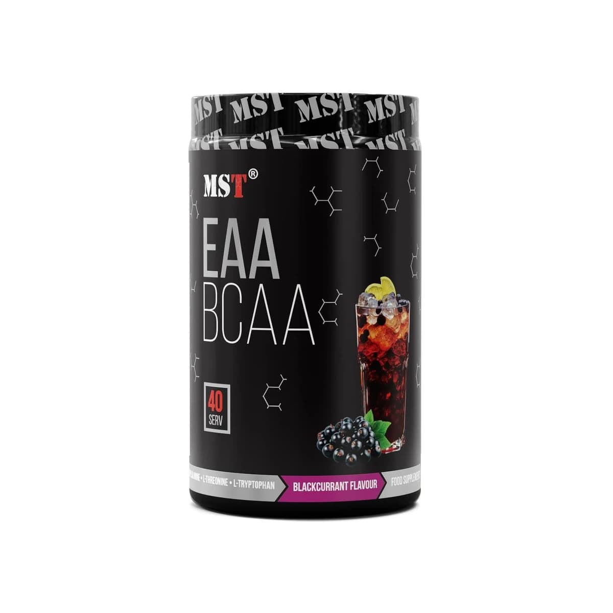MST - EAA och BCAA - Svarta vinbär, 520 g – MST förpackning