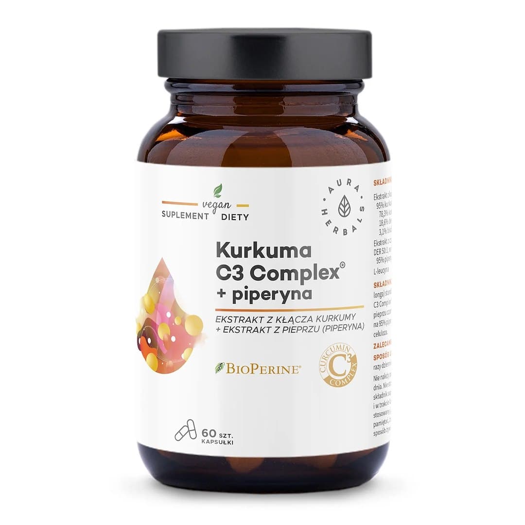 Aura Herbals - Turmeric C3 Complex + Piperine - 60 Caps