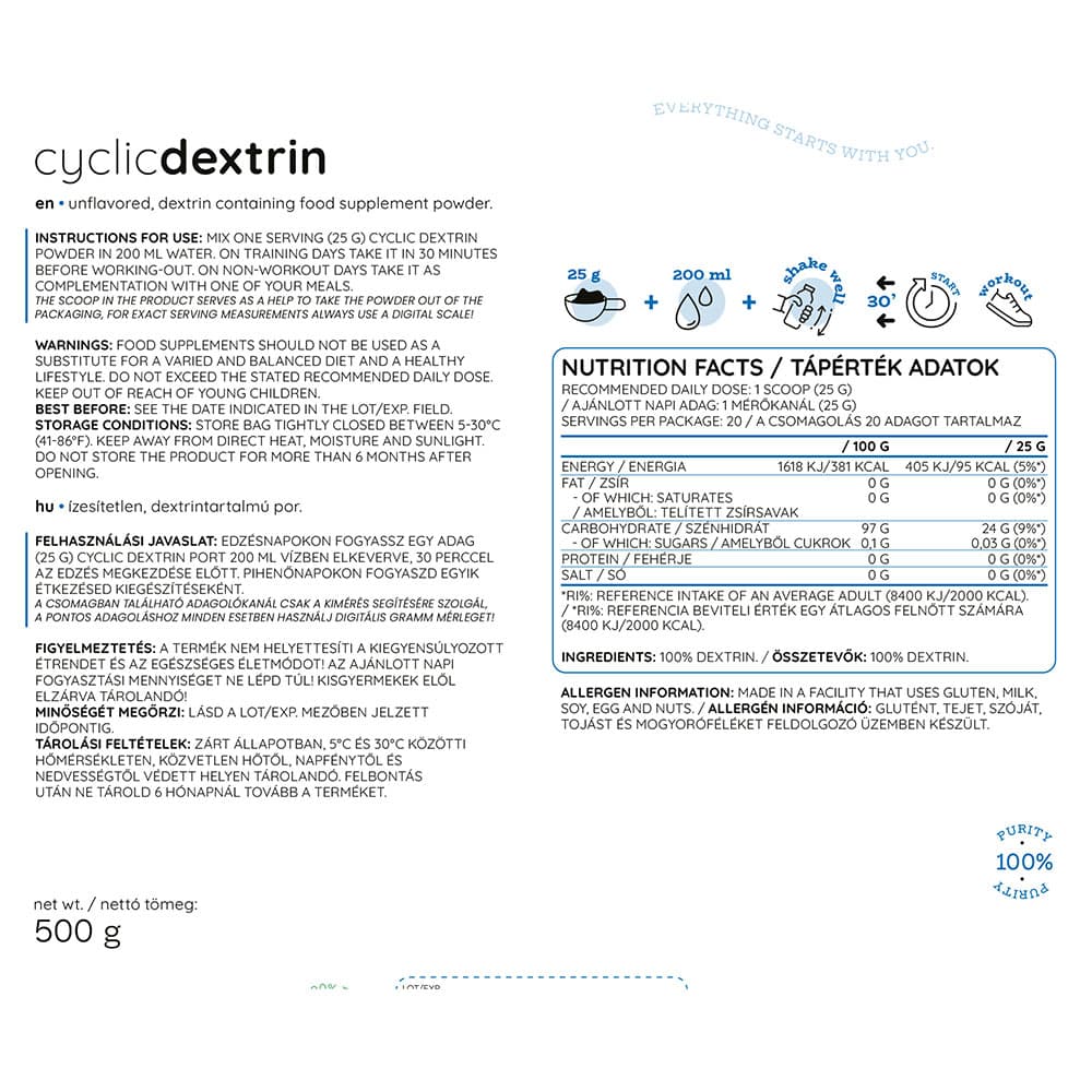 Nutriversum - Cyclic Dextrin - 500g