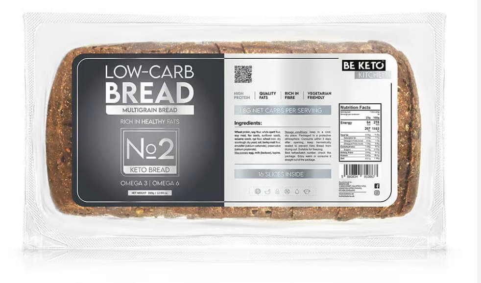 Be Keto - BeKeto Keto Chleb wieloziarnisty 360g – BE KETO förpackning