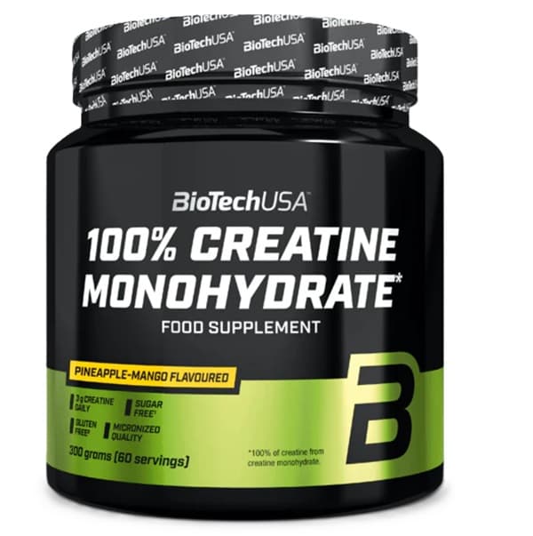 BioTechUSA - 100 % kreatinmonohydrat Ananas och mango, 300 g