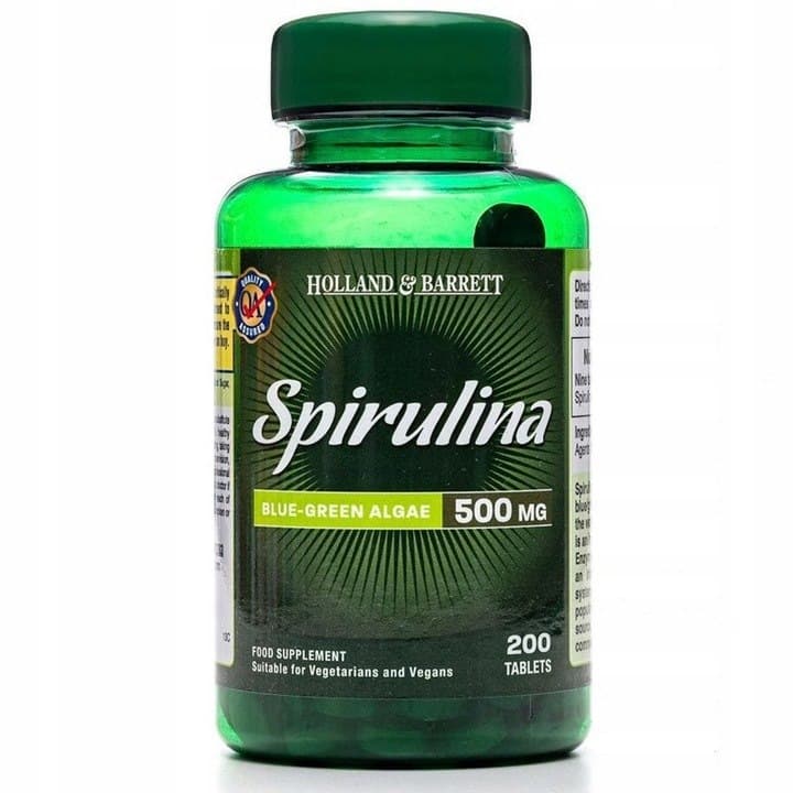 Holland & Barrett (H&B) - Spirulina - 200 Tabs – Holland & Barrett förpackning