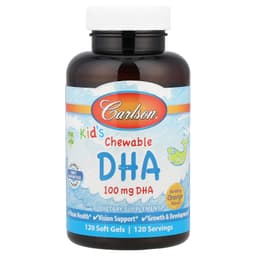 Carlson Labs - Kids Gummies DHA, 100mg Orange - 120 Sgels