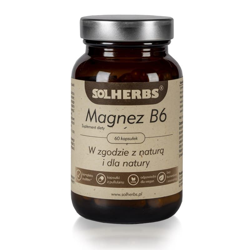 Solherbs - Magnesium B6 - 60 Caps – Solherbs förpackning