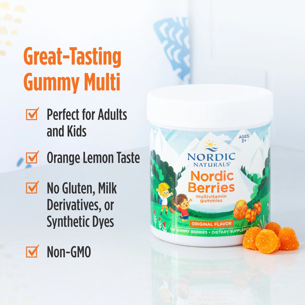 Nordic Naturals - Berries Multivitamin Gummies 120 Stk - 120 Gummibær