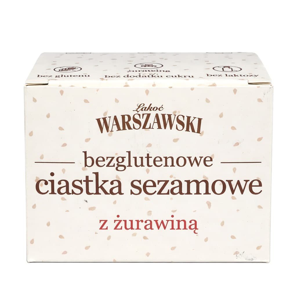 Łahoć Warszawski - Sesame Cranberry Cookies Gluten-Free 150g