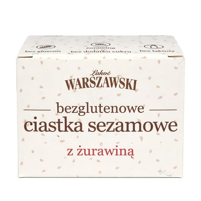 Łahoć Warszawski - Sesame Cranberry Cookies Gluten-Free 150g – Łahoć Warszawski