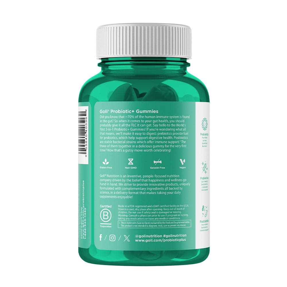 Goli Nutrition - Pre+Post+Probiotics Gummies - 60 Gummies