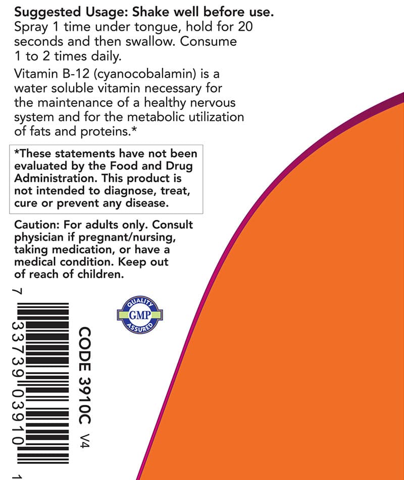 NOW Foods - B-12 Liposomal Spray - 59ml