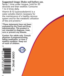 NOW Foods - B-12 Liposomal Spray - 59ml