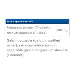 Natural Factors - Fenugreek Seed - 90 Caps