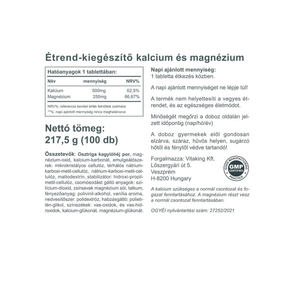 Vitaking - Calcium-Magnesium - 100 Tabs