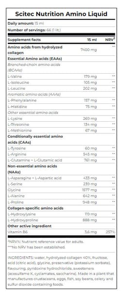 Scitec - Amino Liquid (Cherry Guava - 1000ml)