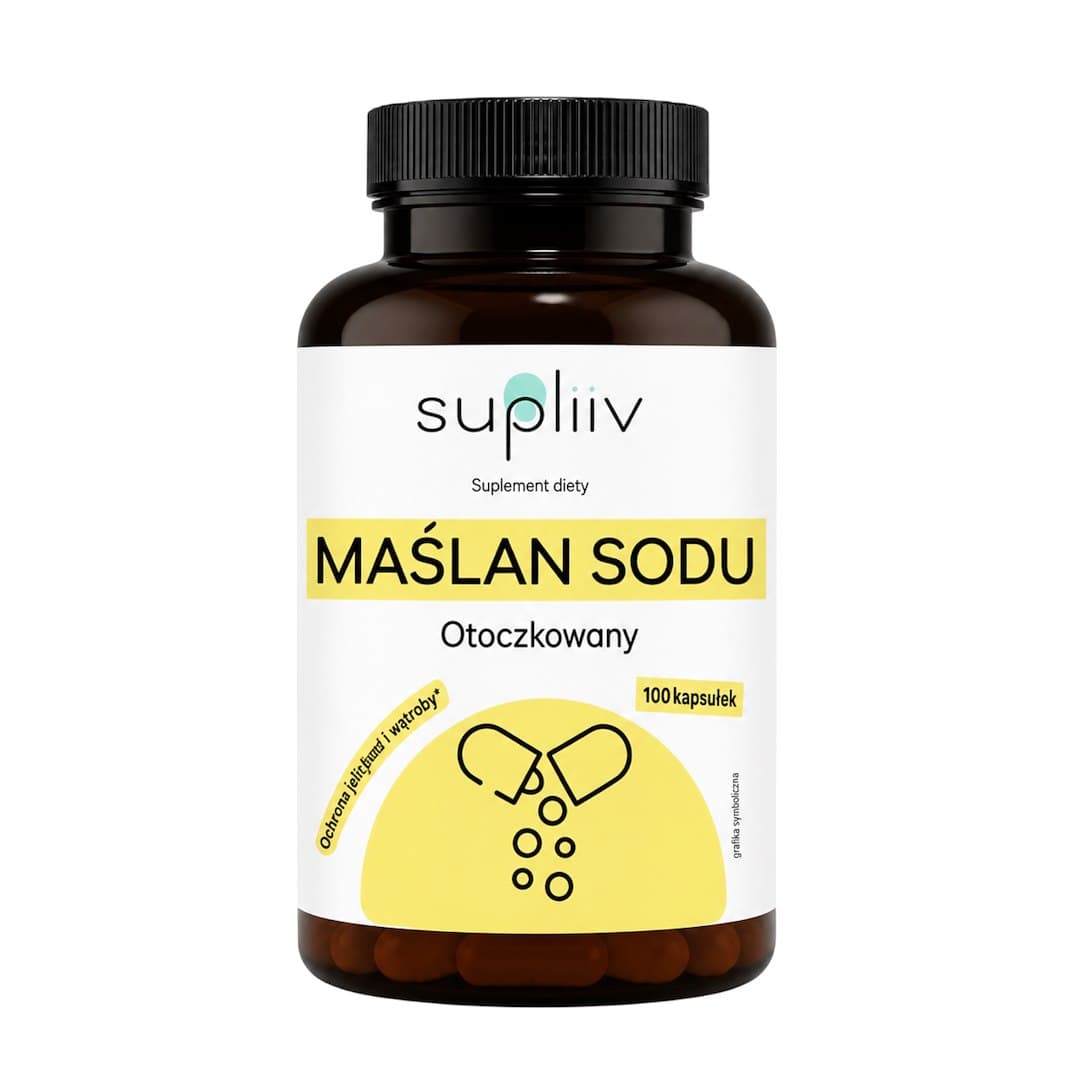 Supliiv - Sodium Butyrate - 100 Caps – Supliiv förpackning