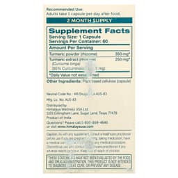 Himalaya Herbals - Turmeric 95 - 60 Kapsler