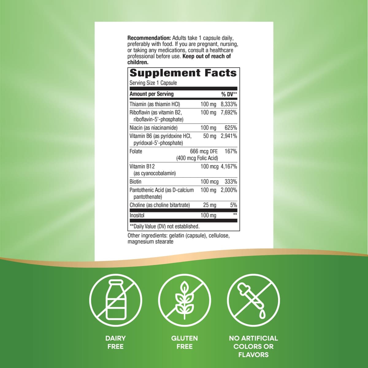 Nature'S Way - Vitamin B-100 Complex - 60 Caps
