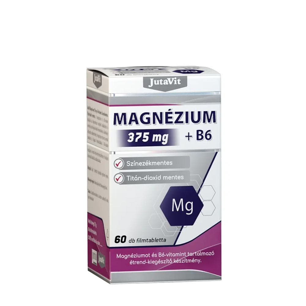 Jutavit - Magnesium 375mg + Vitamin B6 – Jutavit förpackning