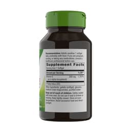 Nature's Way - Vitamin E D-Alpha Tocopherol - 100 Sgels