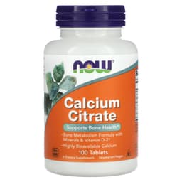NOW Foods - Calcium Citrate With Minerals & Vitamin D-2 - 100 Tabs