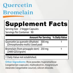 Doctor's Best - Quercetin Bromelain - 180 Vcaps